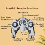 4DRC 4D-Y12 Dinosaur Shape 8 Wheels RC Car Spray Toy for Kids, Single Controller / Single Battery
