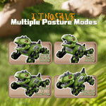 4DRC 4D-Y12 Dinosaur Shape 8 Wheels RC Car Spray Toy for Kids, Single Controller / Single Battery