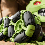 4DRC 4D-Y12 Dinosaur Shape 8 Wheels RC Car Spray Toy for Kids, Single Controller / Single Battery