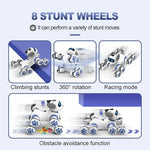 CV-D902 AI Stunt Robot Dog for Kids 8-Wheel Smart Programming RC Pet Dog Mechanical Model Toy