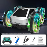 CV-B904 2.4G Amphibious Stunt Car Toy RC Vehicle Double-Sided Driving Water Surface Drifting Off-Road Rolling Gesture Control Toy, Single Remote