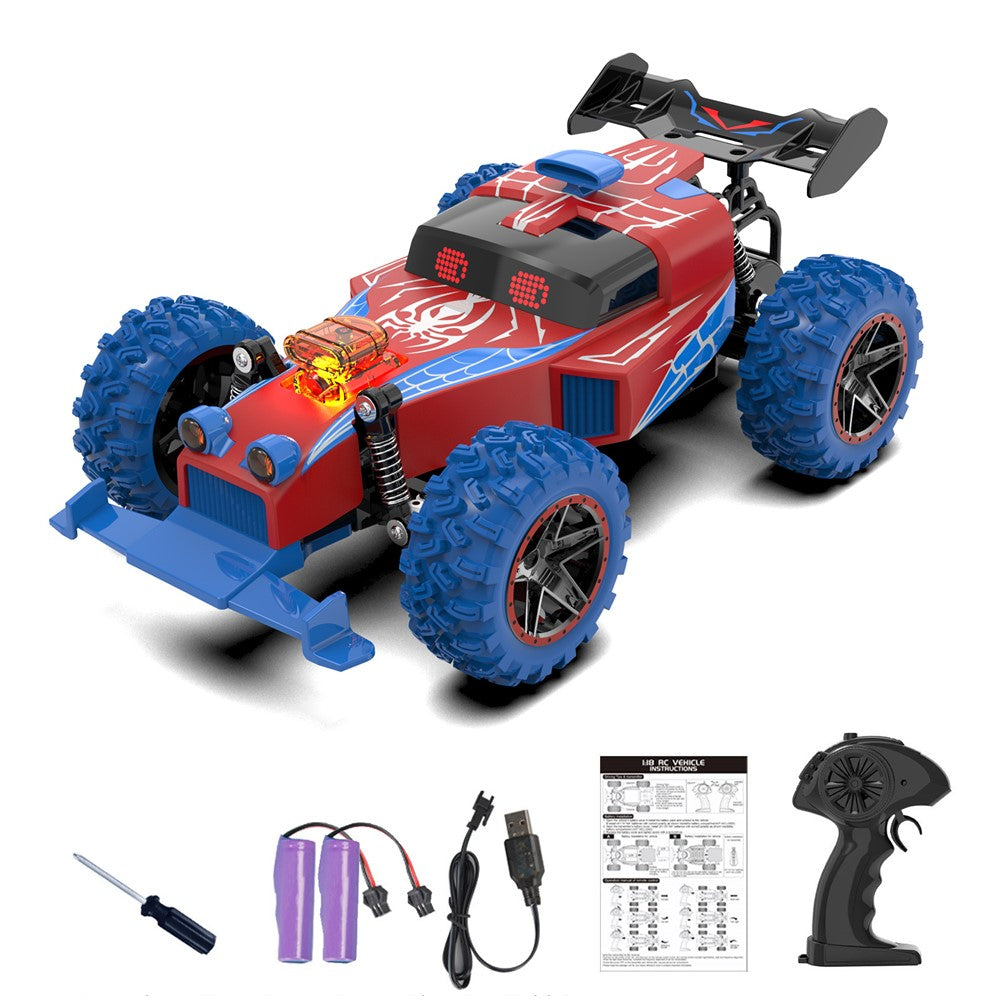 Q217 Style B 2.4G RC Car Remote Control Off Road High Speed Drift Racing Vehicle with LED Light, Dual Battery