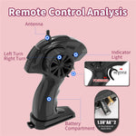 Q217 Style B 2.4G RC Car Remote Control Off Road High Speed Drift Racing Vehicle with LED Light, Dual Battery