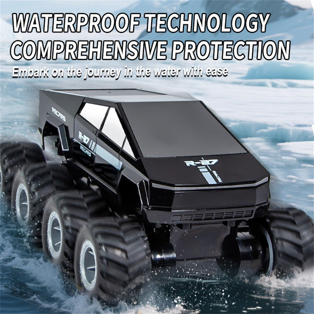 Q218 8WD Amphibious RC Car Waterproof 2.4G Remote Control Off-Road Crawler Vehicle, Dual Battery