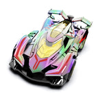 Q219 4WD RC Car Laser Holographic 2.4G Remote Control Drift Racing Vehicle with Spray Mist, Dual Battery