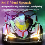 Q219 4WD RC Car Laser Holographic 2.4G Remote Control Drift Racing Vehicle with Spray Mist, Dual Battery