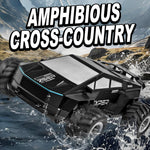 Q212 4WD Amphibious 2.4G RC Car 360 Degree Rotation Off Road Vehicle with Remote Control, 1 Battery