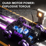 4DRC 4D-Y13 Water Bomb Launcher Dual Control 6 Wheel Drive RC Stunt Tank Children Gift, with 1 Battery