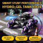 4DRC 4D-Y13 Water Bomb Launcher Dual Control 6 Wheel Drive RC Stunt Tank Children Gift, with 2 Batteries