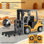 1:64 Mini RC Forklift with Light and Sound Variable Speed Remote Control Forklift Children Toy