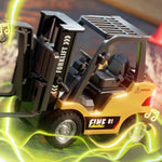 1:64 Mini RC Forklift with Light and Sound Variable Speed Remote Control Forklift Children Toy
