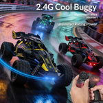 YL-142 2.4GHz fjärrstyrd terrängbil elektrisk racing buggy driftfordon med LED-lampor barnleksak