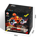 H141 2 in 1 Flying Motorbike RC Toy Land Air Dual Mode 7-Color LED Lights 2.4G Remote Control Motorcycle Toy