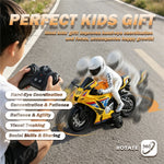 UJ99-MT05 1 / 8 Scale RC Motorcycle 2.4G Remote Control Motorbike RC Toy with LED Light Sound for Kids