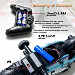 UJ99-MT05 1 / 8 Scale RC Motorcycle 2.4G Remote Control Motorbike RC Toy with LED Light Sound for Kids