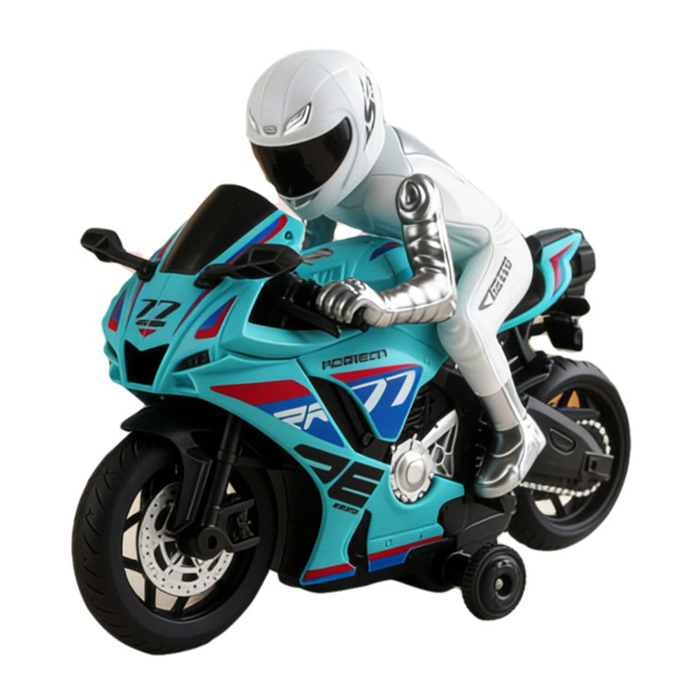 UJ99-MT05 1 / 8 Scale RC Motorcycle 2.4G Remote Control Motorbike RC Toy with LED Light Sound for Kids