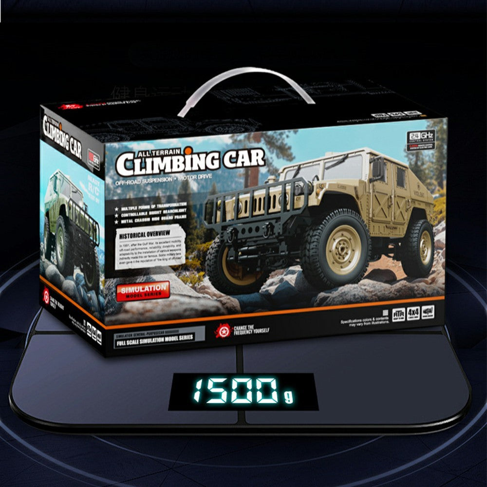 C8835 RC Crawler Car 2.4GHz Remote Control Metal Chassis LED Lights Off-Road Climbing Car for Outdoor