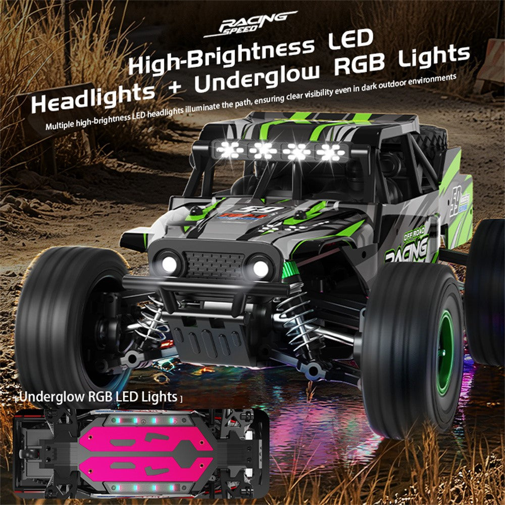 C59 Brushed Motor 1:18 Scale Off-Road RC Car with Single Battery 2.4G Remote Control 45km / h High Speed Racing Climbing Vehicle for Outdoor