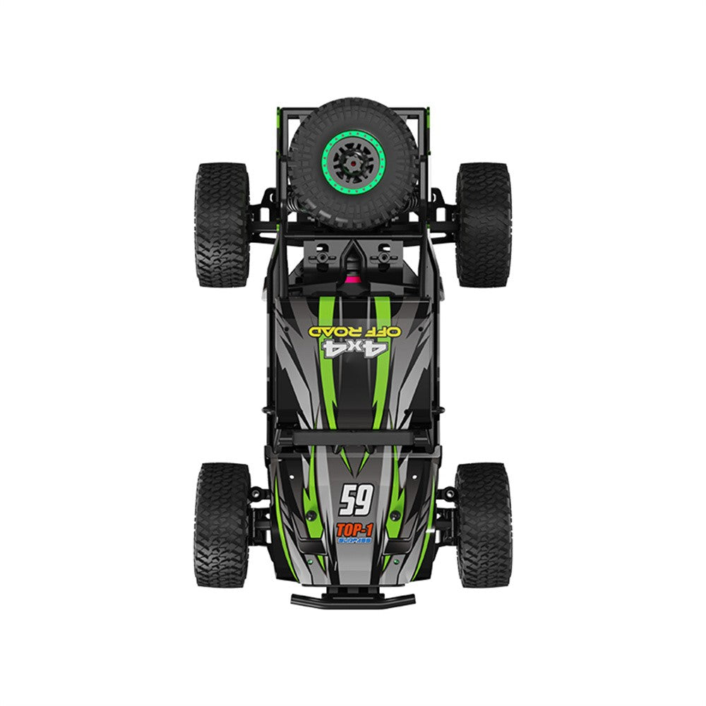 C59 Brushed Motor 1:18 Scale Off-Road RC Car with Single Battery 2.4G Remote Control 45km / h High Speed Racing Climbing Vehicle for Outdoor