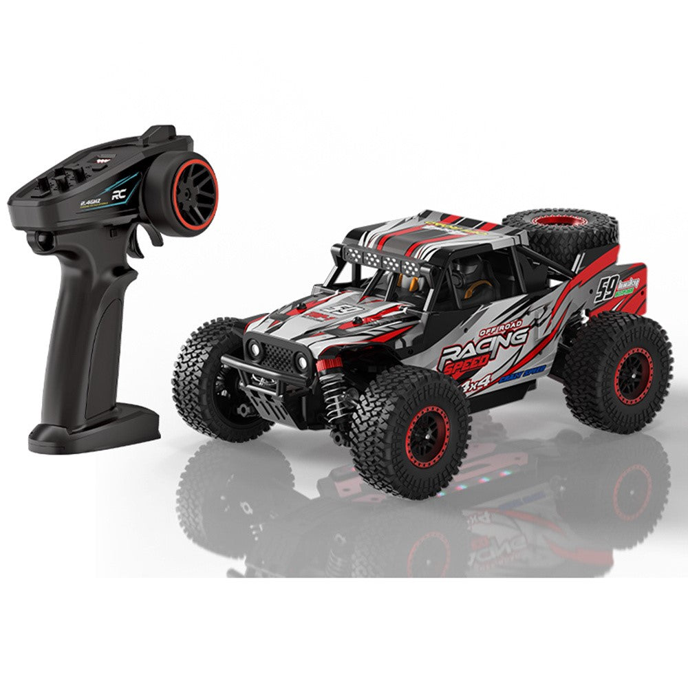 C59 Brushless Motor 1:18 Scale Off-Road RC Car with 2Pcs Batteries 2.4G Remote Control 70km / h High Speed Racing Climbing Vehicle for Outdoor