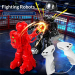 777-625 2.4G Dual Battle System Motion-Sensing Remote Control Boxing RC Robot Toy Interactive Fighting Robot for Kids 8+