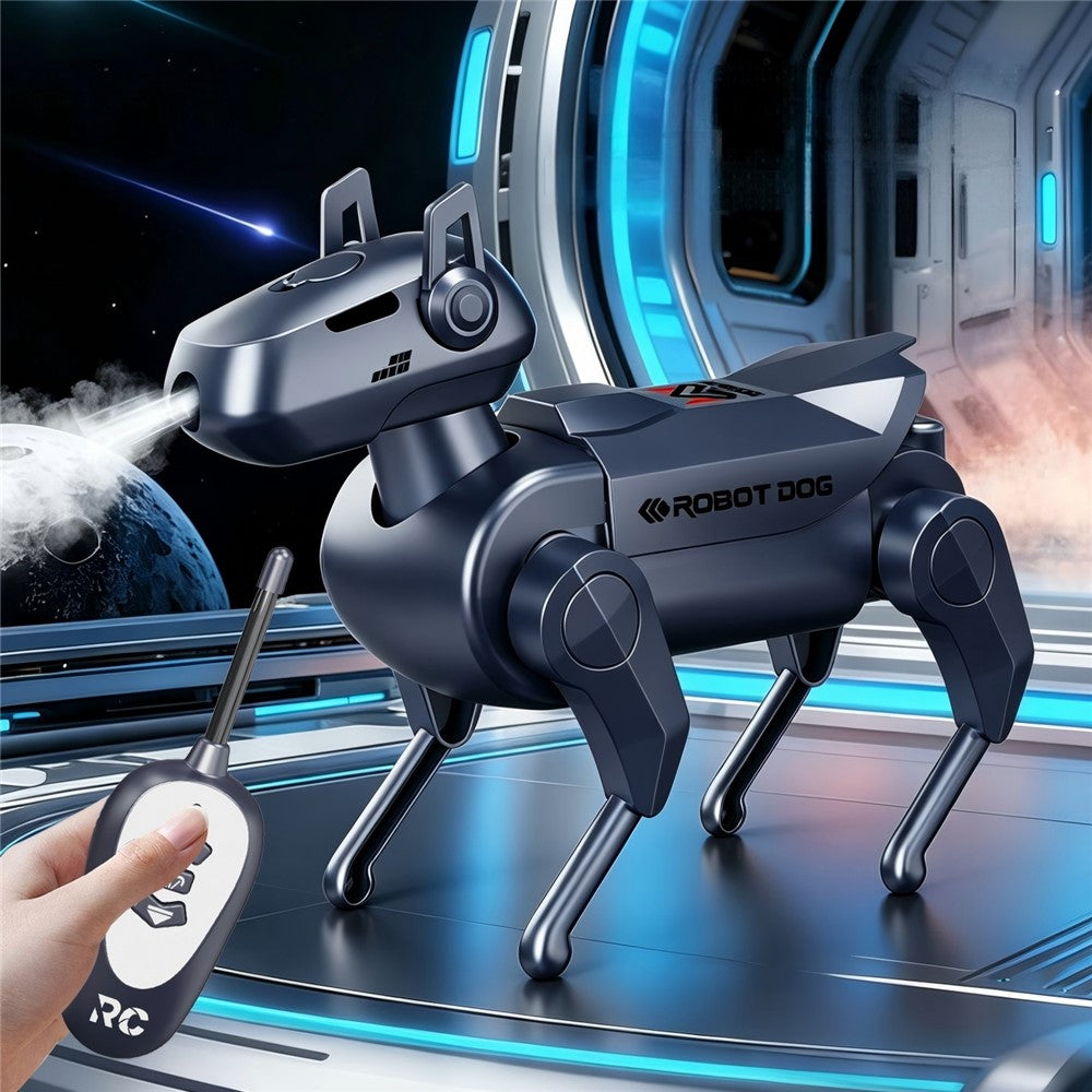 1028K-1 Kids Remote Control Spray Robot Dog Electronic Walking Mechanical Pet Toy With LED Light