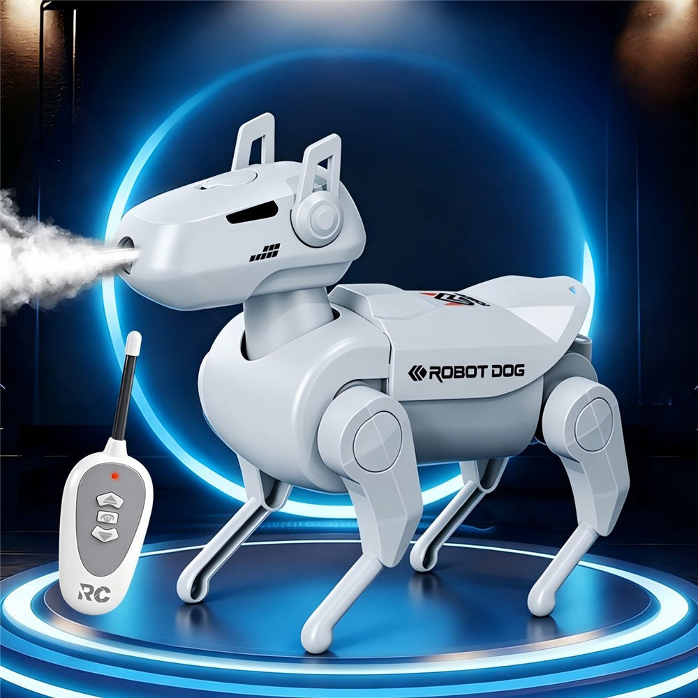 1028K-1 Kids Remote Control Spray Robot Dog Electronic Walking Mechanical Pet Toy With LED Light