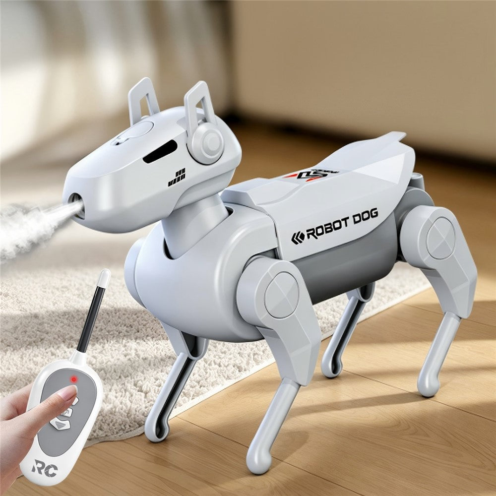 1028K-1 Kids Remote Control Spray Robot Dog Electronic Walking Mechanical Pet Toy With LED Light