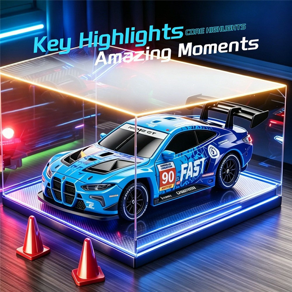 4DRC 4D-H6 1:43 Drift Racing Car 2.4G Remote Control 4WD RC Car with Ambient Light, High-end Version