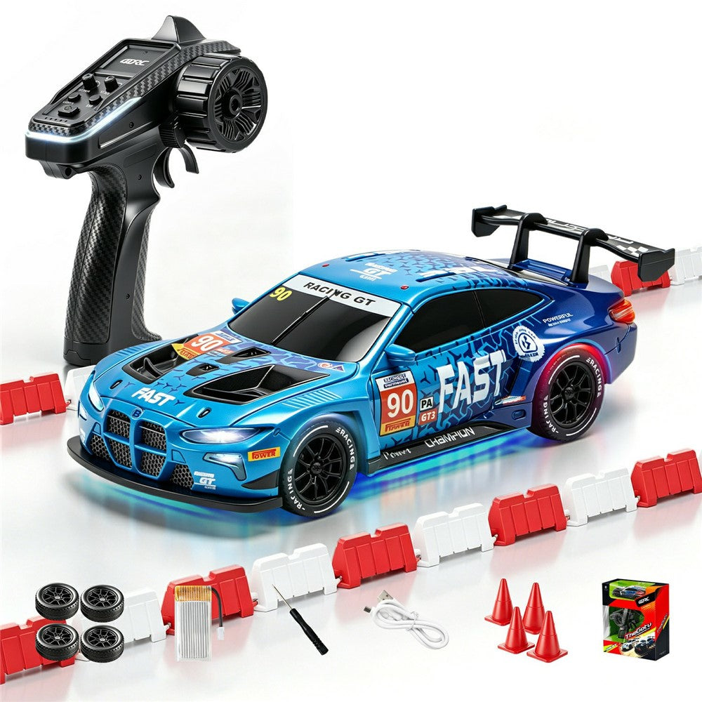 4DRC 4D-H6 1:43 Drift Racing Car 2.4G Remote Control 4WD RC Car with Ambient Light, High-end Version