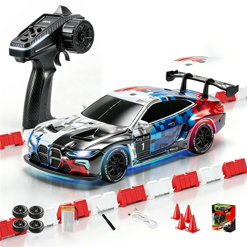 4DRC 4D-H6 1:43 Drift Racing Car 2.4G Remote Control 4WD RC Car with Ambient Light, High-end Version