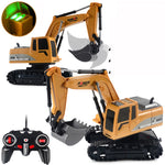 1027 RC Trucks Mini Remote Control Bulldozer 1:24 6CH Tractor Engineering Car with Light Sound
