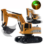 1027 RC Trucks Mini Remote Control Bulldozer 1:24 6CH Tractor Engineering Car with Light Sound