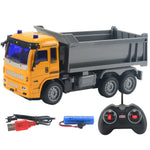 JC21 Wireless RC 4 Channels Mini Fire Truck Fire Engine Toy with Lights Electric Car Model Toy for Kids
