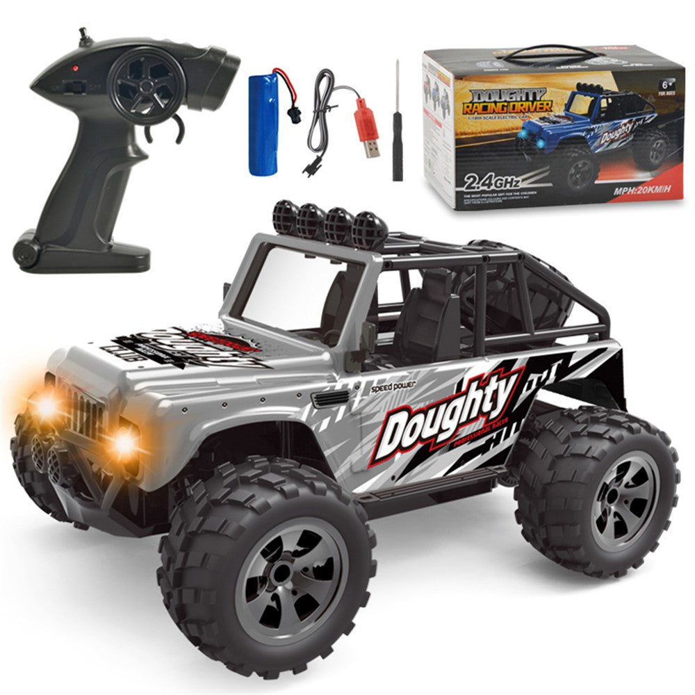 58620 2.4G Trådlös RC Terrängfordon 1/18 Elektronisk Klätterbil Modellleksaker Med Ljus För Barn