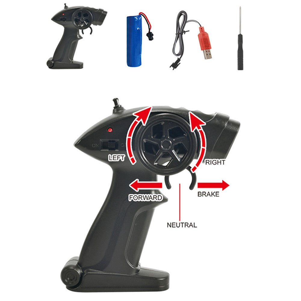 58620 2.4G Trådlös RC Terrängfordon 1/18 Elektronisk Klätterbil Modellleksaker Med Ljus För Barn