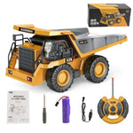 BC258-13 1/24 RC Dumper 6-kanals Fjärrstyrd Lastbil Byggfordon Leksaker för Barn Pojkar och Flickor