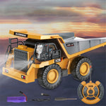BC258-13 1/24 RC Dumper 6-kanals Fjärrstyrd Lastbil Byggfordon Leksaker för Barn Pojkar och Flickor