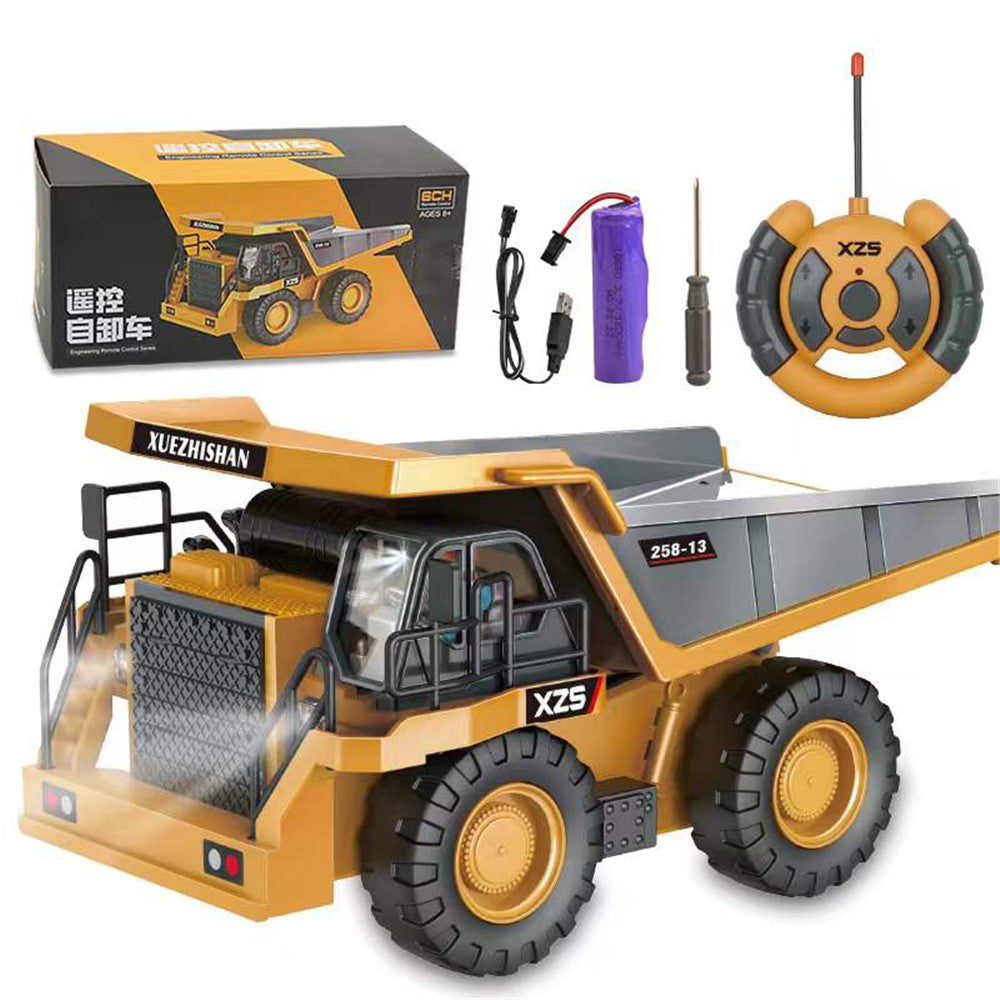 BC258-13 1/24 RC Dumper 6-kanals Fjärrstyrd Lastbil Byggfordon Leksaker för Barn Pojkar och Flickor
