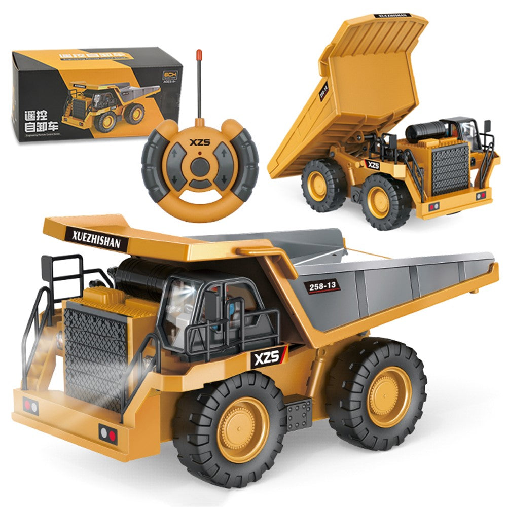 BC258-13 1/24 RC Dumper 6-kanals Fjärrstyrd Lastbil Byggfordon Leksaker för Barn Pojkar och Flickor