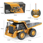 BC258-13 1/24 RC Dumper 6-kanals Fjärrstyrd Lastbil Byggfordon Leksaker för Barn Pojkar och Flickor