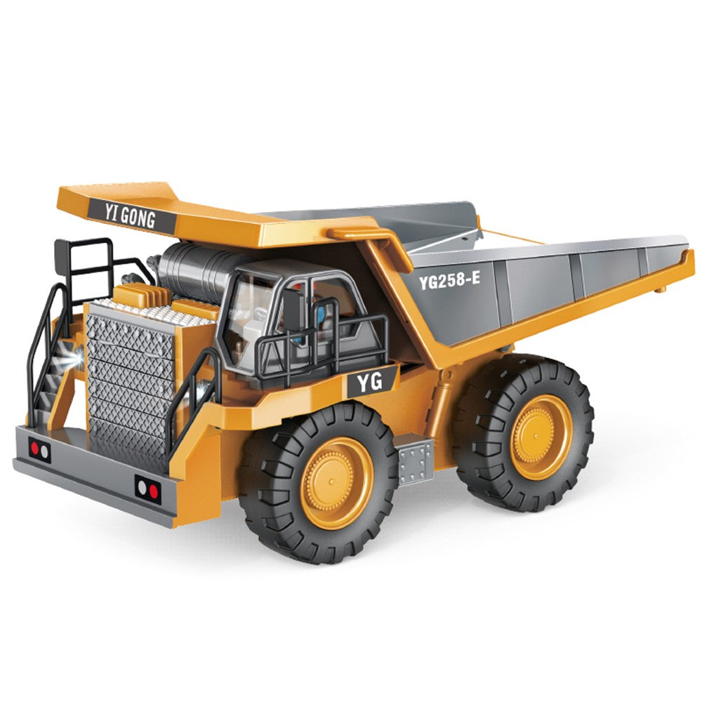 BC1043 1/24 legeringsdumper, 9-kanals 2.4G RC-anlægsbil, lastbil-legetøj til børn