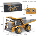 BC1043 1/24 legeringsdumper, 9-kanals 2.4G RC-anlægsbil, lastbil-legetøj til børn