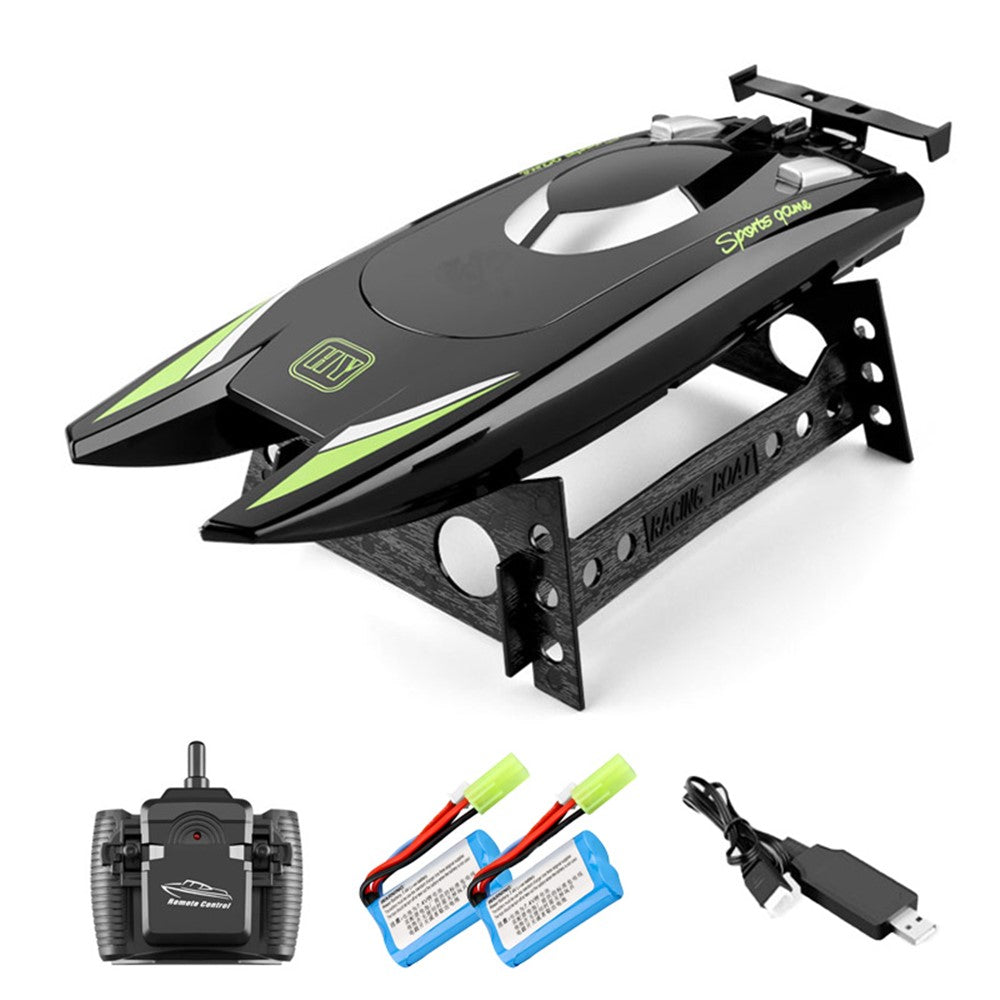 805 2.4G 30Km/h High Speed Remote Control Racing Boat Dual Motor RC Boat for Kids Adults, with 2 Batteries