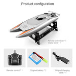 805 2.4G 30Km/h High Speed Remote Control Racing Boat Dual Motor RC Boat for Kids Adults, with 2 Batteries