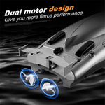 805 Remote Control Racing Boat 2.4G 30Km/h High Speed Dual Motor RC Boat for Kids Adults, with 1 Battery