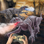 SM190 2.4G 8-kanals RC Vandrande Dinosaurieleksak för Barn Simulering Tyrannosaurus Elektrisk Robotdinosaurie med LED-ljus, Ljud, Spray, Dinosaurieleksak för Pojkar och Flickor