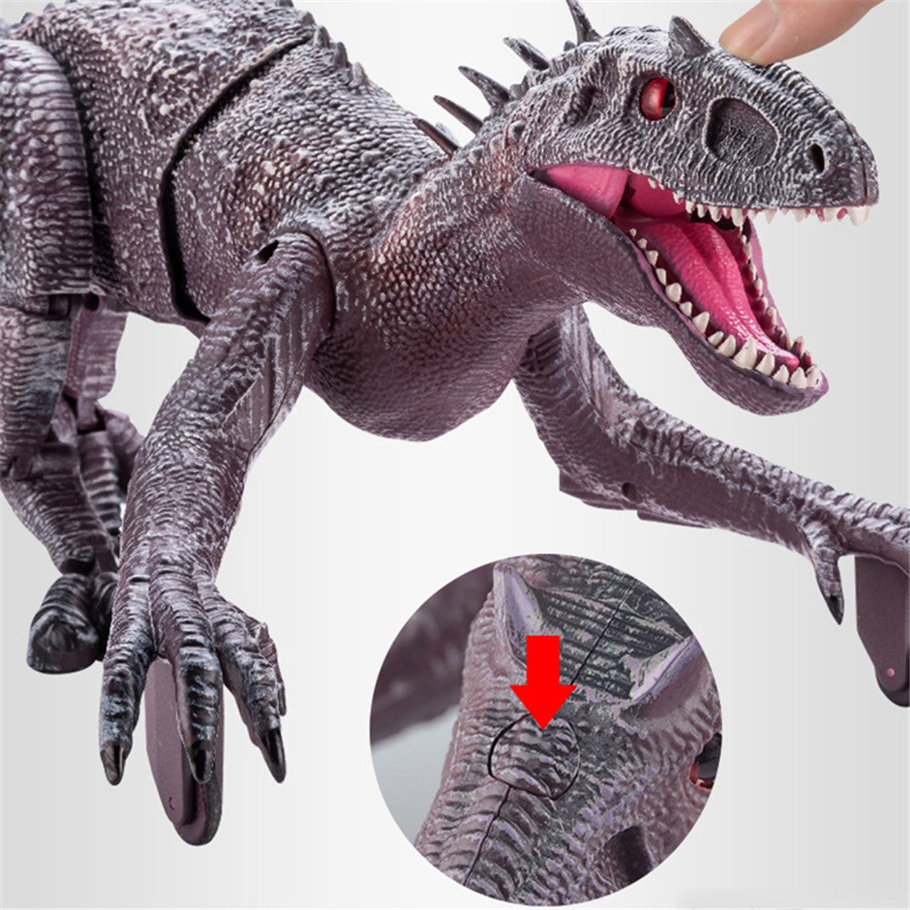 SM190 2.4G 8-kanals RC Vandrande Dinosaurieleksak för Barn Simulering Tyrannosaurus Elektrisk Robotdinosaurie med LED-ljus, Ljud, Spray, Dinosaurieleksak för Pojkar och Flickor