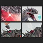 SM190 2.4G 8-kanals RC Vandrande Dinosaurieleksak för Barn Simulering Tyrannosaurus Elektrisk Robotdinosaurie med LED-ljus, Ljud, Spray, Dinosaurieleksak för Pojkar och Flickor