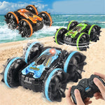 YL-74 2.4GHz RC Car Stunt Tumbling Rotation Amphibious Off-road Remote Control Car Children Boys Toy Gift
